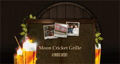 Desktop Screenshot of mooncricketgrille.com